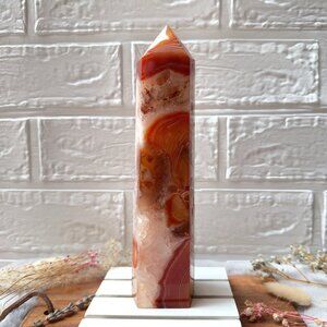 Gorgeous Large Carnelian Tower Obelisk